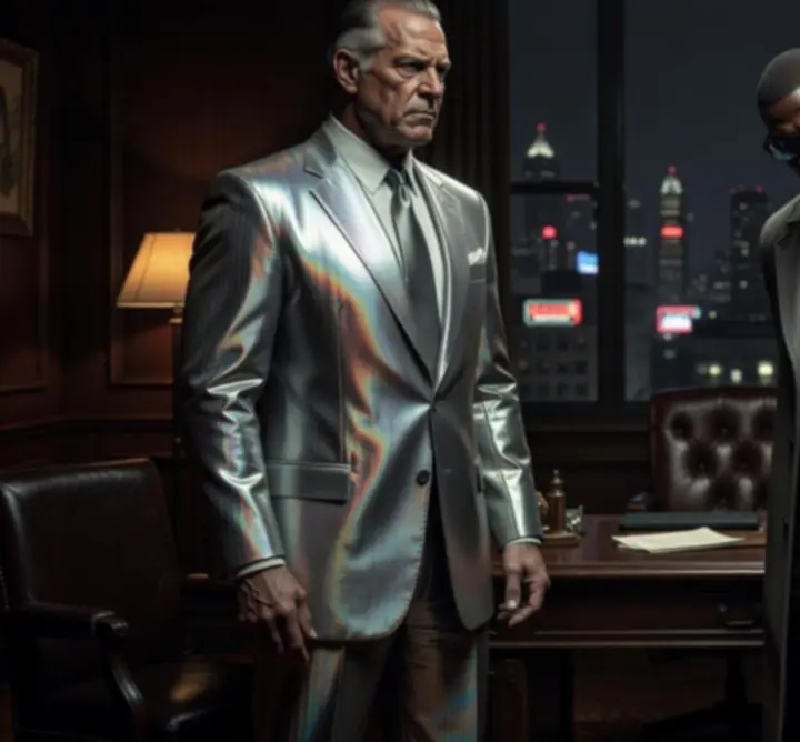 Collage of Liberty City's main antagonists standing over the city skyline.